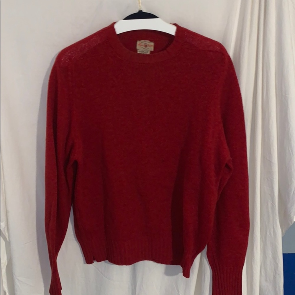 Alan Paine VTG Red Sweater SZ L